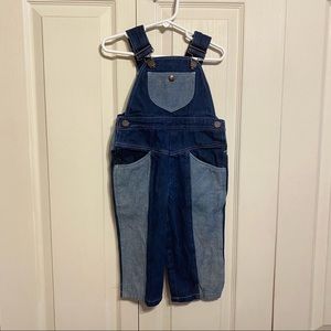 💙Vintage PIERRE BONEE two tone denim Bib Overalls💙